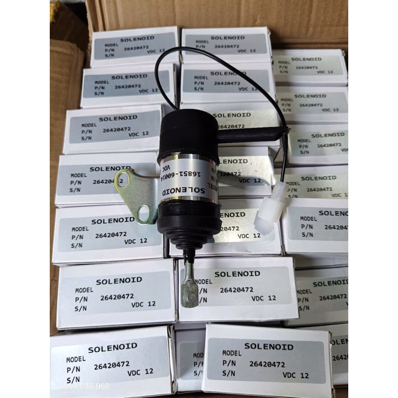 Solenoid tắt máy yanmar Kubota 15471 - 60014 12V hàng cao cấp