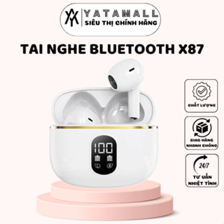 Tai Nghe Bluetooth X87 Không Dây Cảm Ứng Pin Trâu, Hiển Thị Pin LED, Kết Nối Ổn Định  (YATASMART)