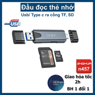 Đầu đọc thẻ nhớ TF/ SD cho táo, máy tính bảng táo chip M1, M2 - JH N457/ D508