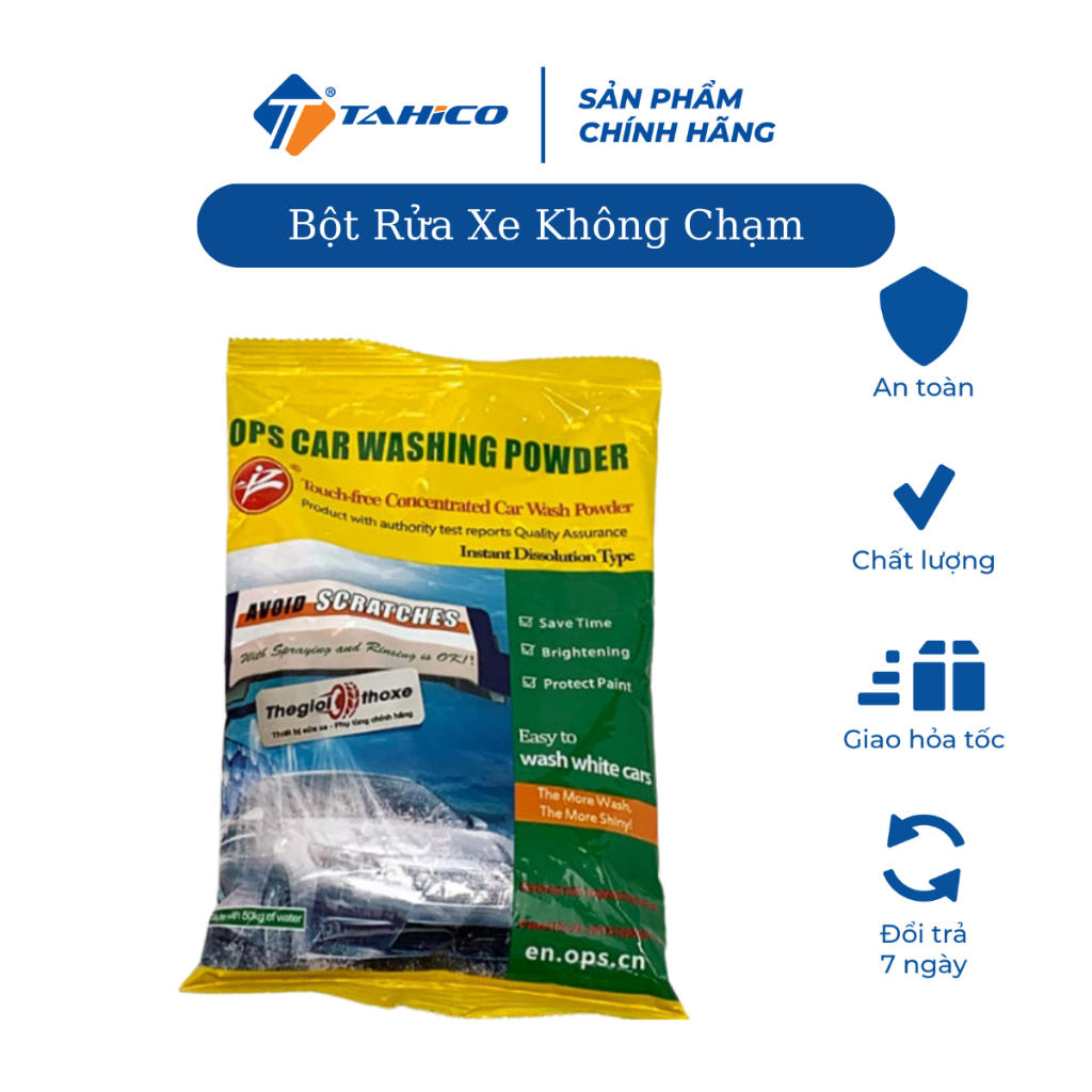 Bột rửa xe không chạm chuyên tẩy dầu mỡ xe tải Tahico