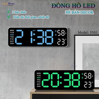  Đồng Hồ Gắn Tường Đồng Hồ Để Bàn LED Decor 