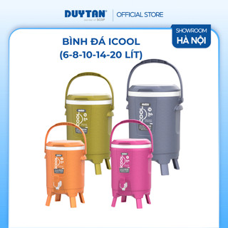 Bình đựng đá giữ nhiệt Icool 6, 8, 10, 14, 20 Lít DUY TÂN nhựa PP, giữ lạnh đến 24 giờ, có quai xách, vòi lấy nước
