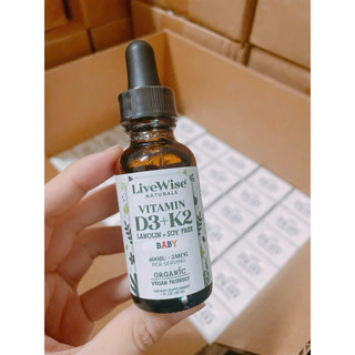 (Mẫu mới) D3K2 VÀ DHA ORGANIC LIVEWISE