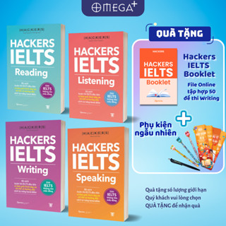 Sách Ôn Luyện IELTS Được Các Chuyên Gia Tin Tưởng: HACKERS IELTS - Lẻ/Combo (Reading+Listening+Writing+Speaking)