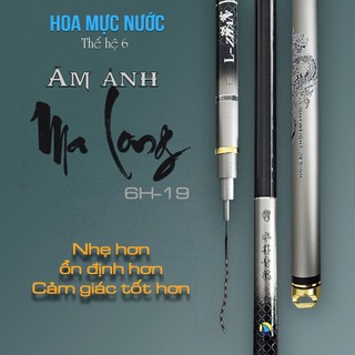  Cần câu đài Hoa mực nước Thế hệ 6 ám ảnh ma long cần câu tay 6H chất liệu carbon CD89 