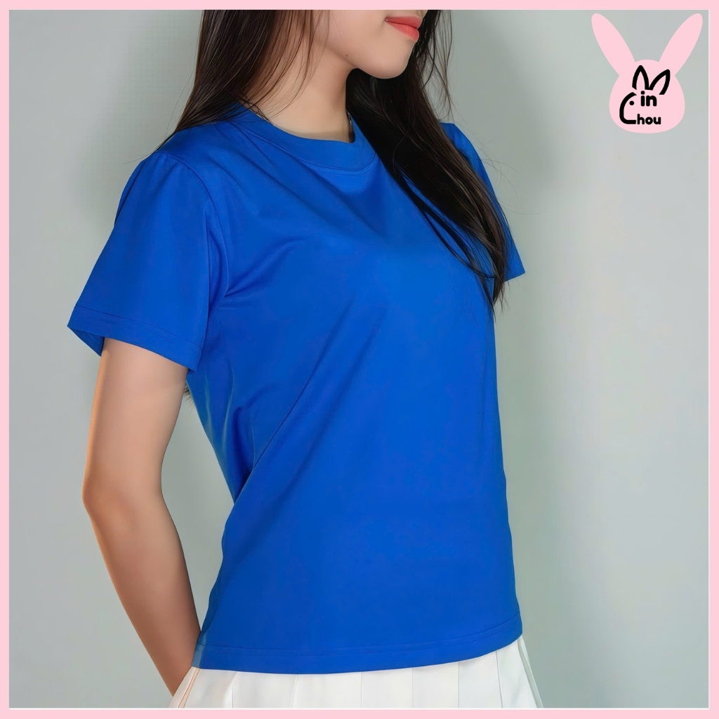 Áo babytee nữ suông nhiều màu MINCHOU chất vải cotton dày dặn mềm mại thiết kế basic dễ mặc | BigBuy360 - bigbuy360.vn