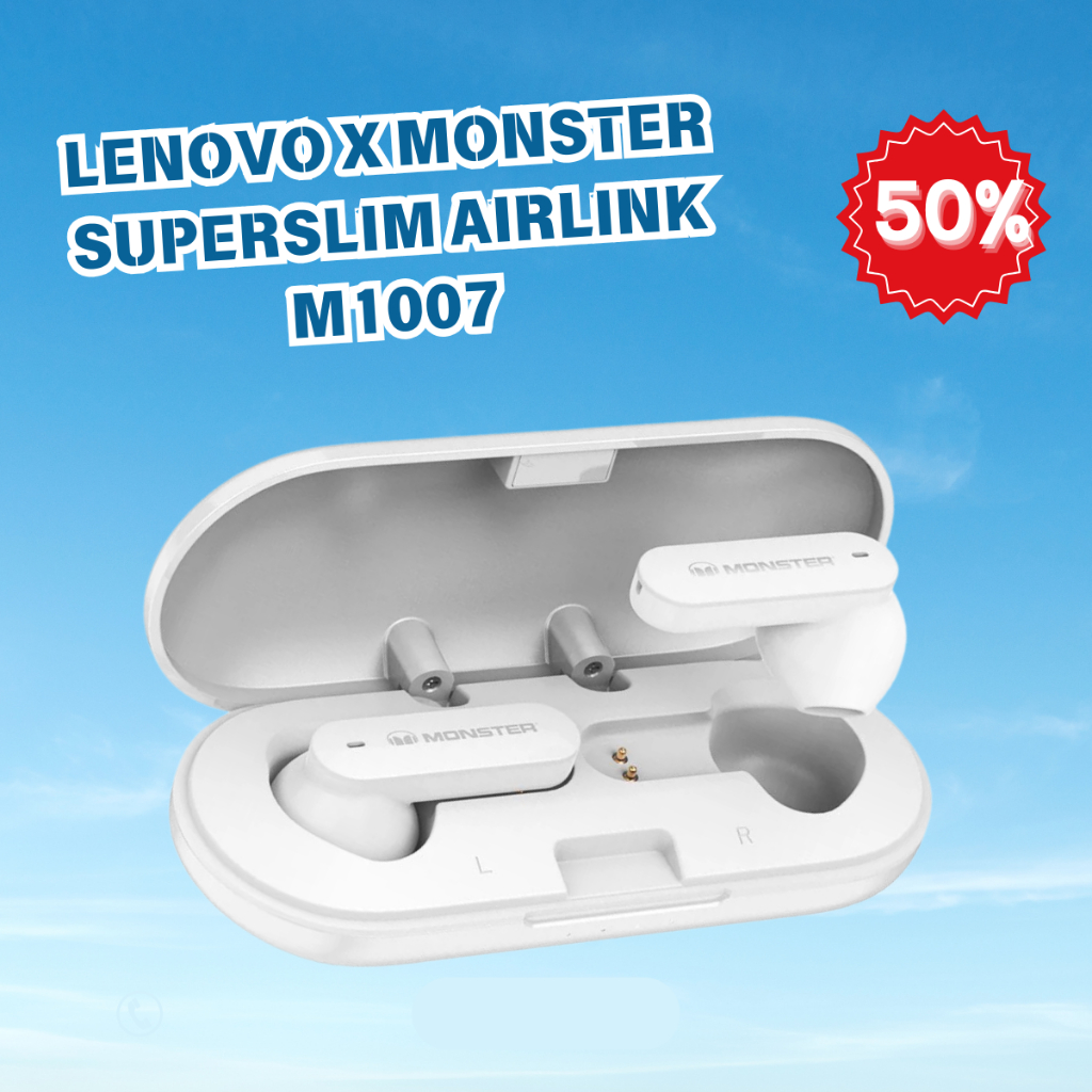 Tai nghe bluetooth, tai nghe Lenovo x Monster Superlink Airlink M1007