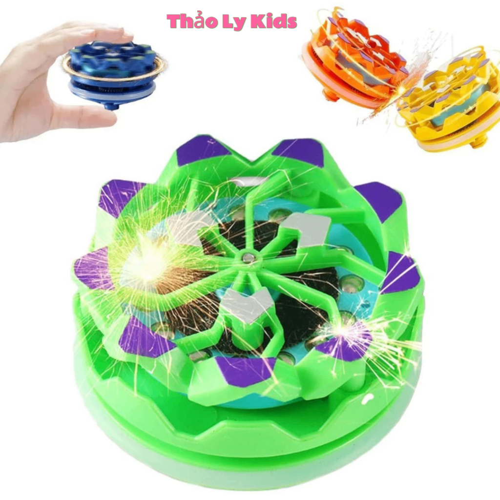 Con Quay Đánh Lửa Con Quay Nado Xẹt Lửa Vô Cực Spinner Phát Sáng Gyroscope Đồ Chơi Con Xoay Trẻ Em, 