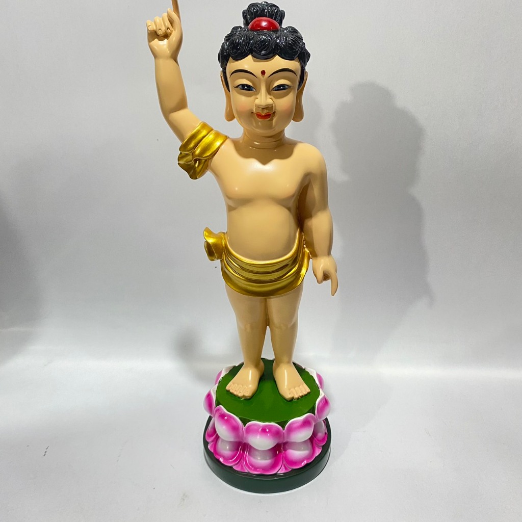 Tượng Đức Phật Đản Sanh cao 38cm nhựa composite