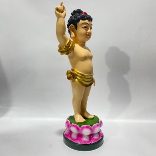 Tượng Đức Phật Đản Sanh cao 38cm nhựa composite