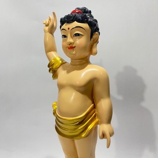 Tượng Đức Phật Đản Sanh cao 38cm nhựa composite
