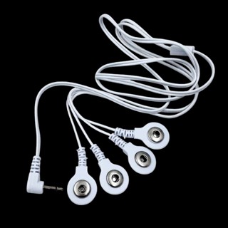 Dây Điện Cực 4 Miếng Dán Jack Cắm 2.5mm Kết Nối 4 Tấm Gel Điện Cực Dùng Với Máy Massage Xung Điện