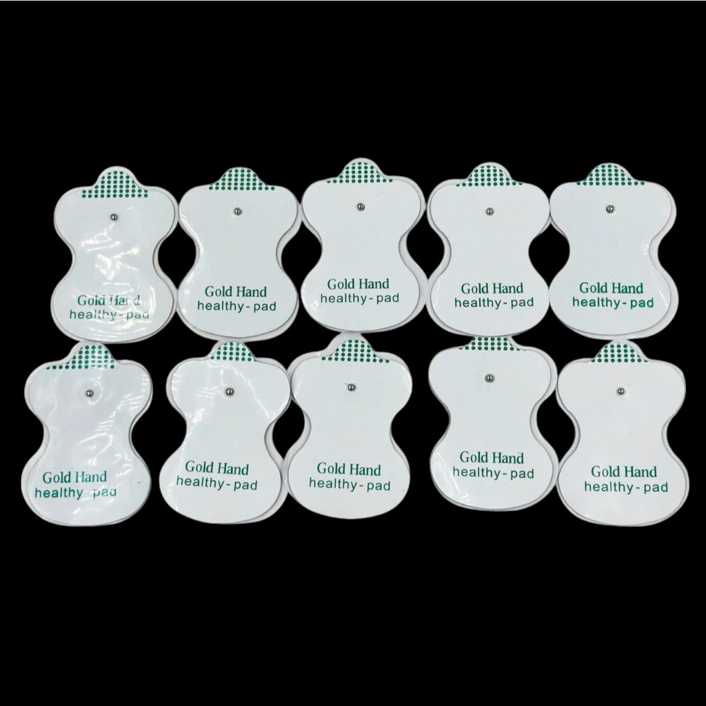 Combo 10 Miếng Dán(5 Cặp) Xung Điện Màu Trắng - Phụ Kiện Máy Massage Trị Liệu, Dùng Cho Giảm Đau Nhức Hiệu Quả