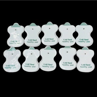 Combo 10 Miếng Dán(5 Cặp) Xung Điện Màu Trắng - Phụ Kiện Máy Massage Trị Liệu, Dùng Cho Giảm Đau Nhức Hiệu Quả