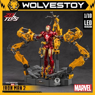 Mô hình ZD Toys Marvel Iron Man Mark 4 (MK4) Suit-Up Gantry 1/10 Action Figure
