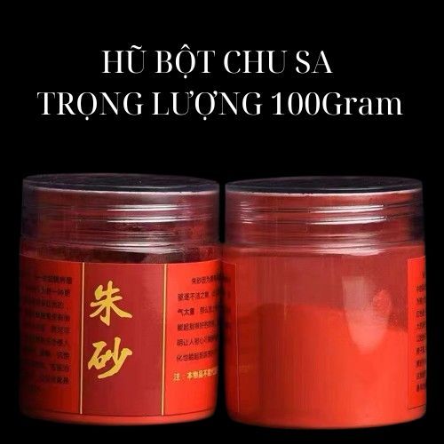 Hũ Bột Chu Sa 100g - Vật phẩm phong thủy