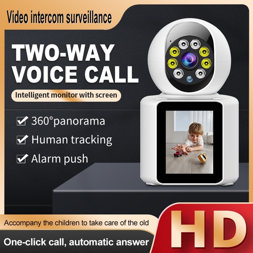 Camera Wifi không dây ptz chức năng Call Video 2 chiều có màn hình