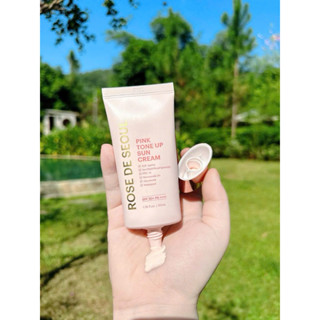 Kem chống nắng phổ rộng Rose De Seoul trọng lượng 50gam pink tone up sun cream spf 50 PA++++