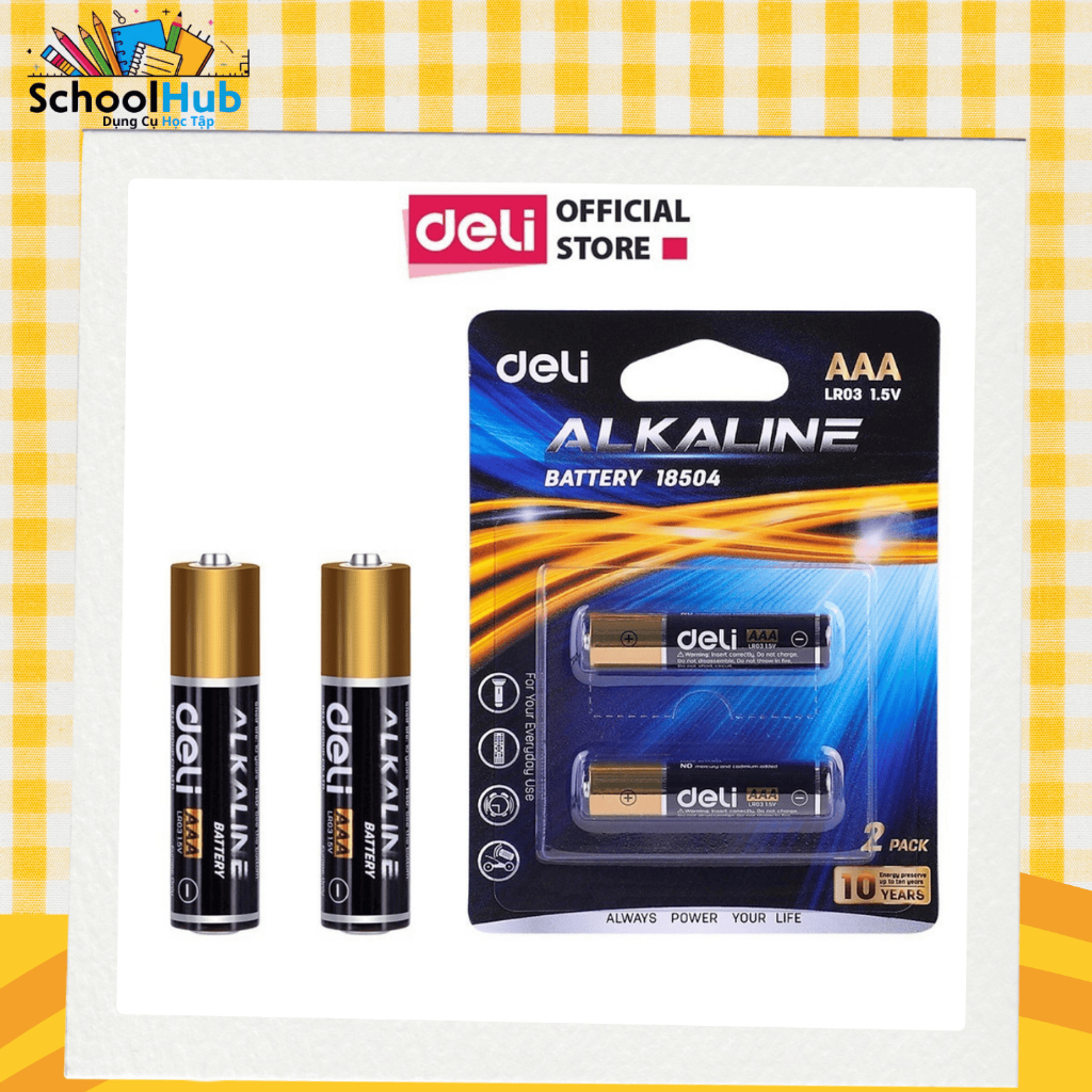 Pin kiềm Akaline 3A Deli
