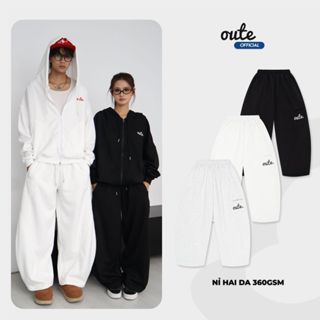 [KHÔNG XÙ LÔNG] Quần Dài Outerity Classic Nỉ Hai Da 360gsm Ống Rộng / Local Brand Unisex Nam Nữ Đứng Form