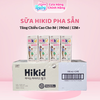 (Date T1/26) Sữa Nước Hikid pha sẵn 190ml - Thùng 24 hộp "ilovebaby"