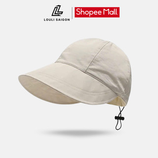  Mũ bucket chống nắng nửa đầu đi biển LOULI SAIGON form mềm vành rộng dành cho nữ MCN01 