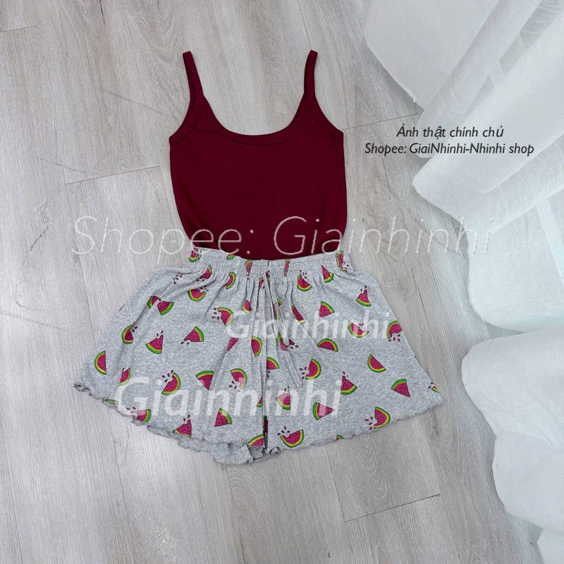 Sét đồ ngủ hai dây họa tiết sexxy co giãn, Bộ ngủ 2 dây mát lạnh BN0082 - NhiNhi Shop | BigBuy360 - bigbuy360.vn