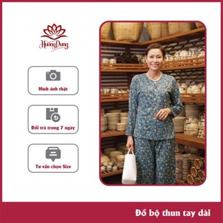 Đồ Bộ Trung Niên Cho Mẹ Chất Vải Thun Cao Cấp – Thoải Mái, Sang Trọng, Bền Đẹp - Hương Dung Store