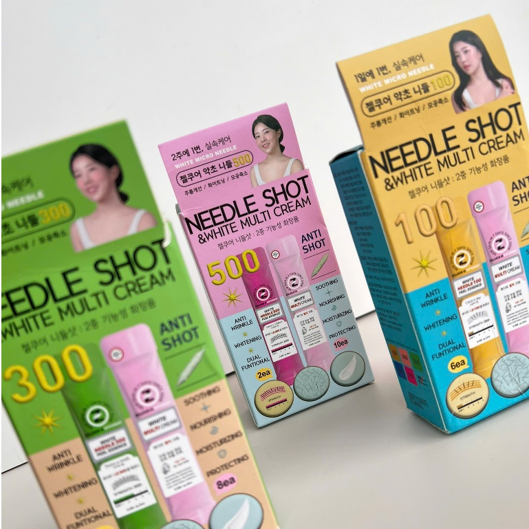 Meso siêu trắng cấp độ 1 3 5 Zellkur Herbal Needle Shot White Multi Cream