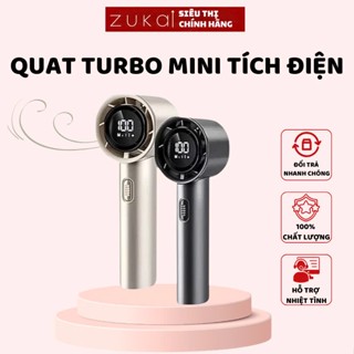 Quạt Turbo Cầm Tay Mini Sạc Nhanh, Hiển Thị Tốc Độ Gió, Làm Mát Nhanh Dùng Lên Đến 4h (YATASMART)