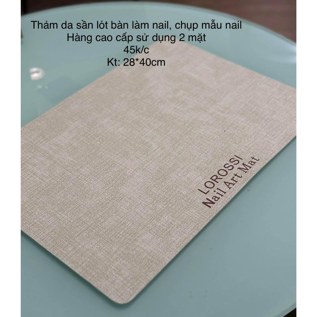 Thảm da sần lót bàn làm nail