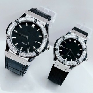 Đồng Hồ Cặp HBL Nam/Nữ Automatic Đính Đá Size 34-42mm Kính Sapphire Cao Cấp (BẢO HÀNH 2 NĂM)