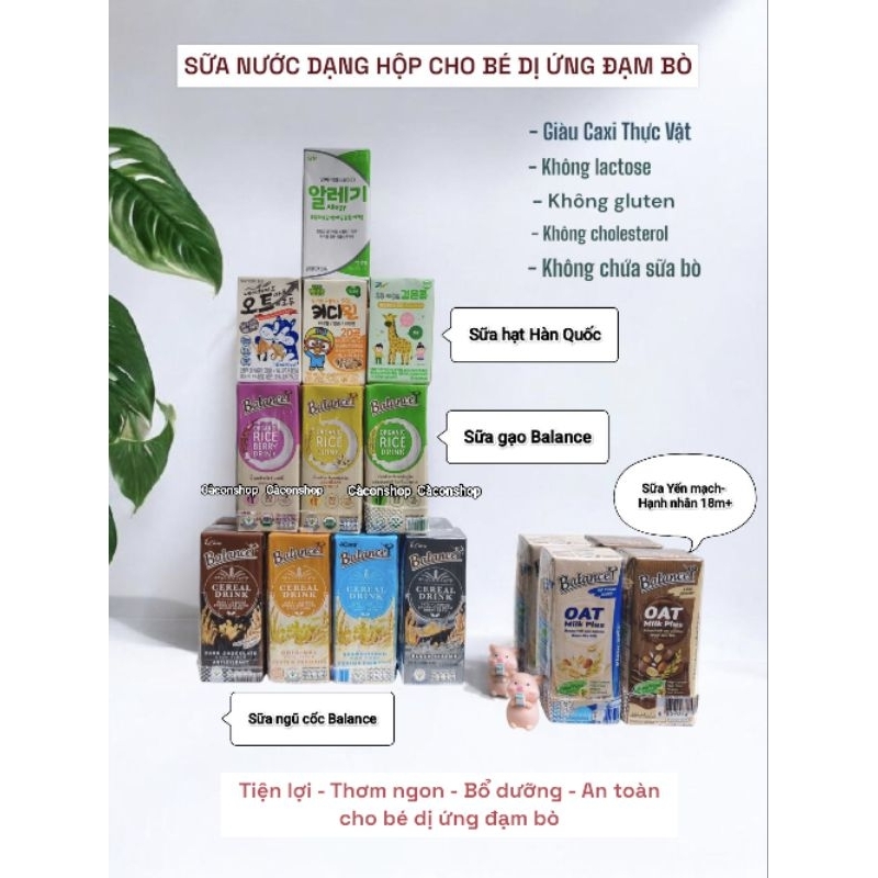 Sữa Nước cho bé dị ứng đạm bò