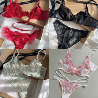 Đồ lót nữ gợi cảm LA PERBRA * Bộ nội y quyến rũ áo lót và quần freesize