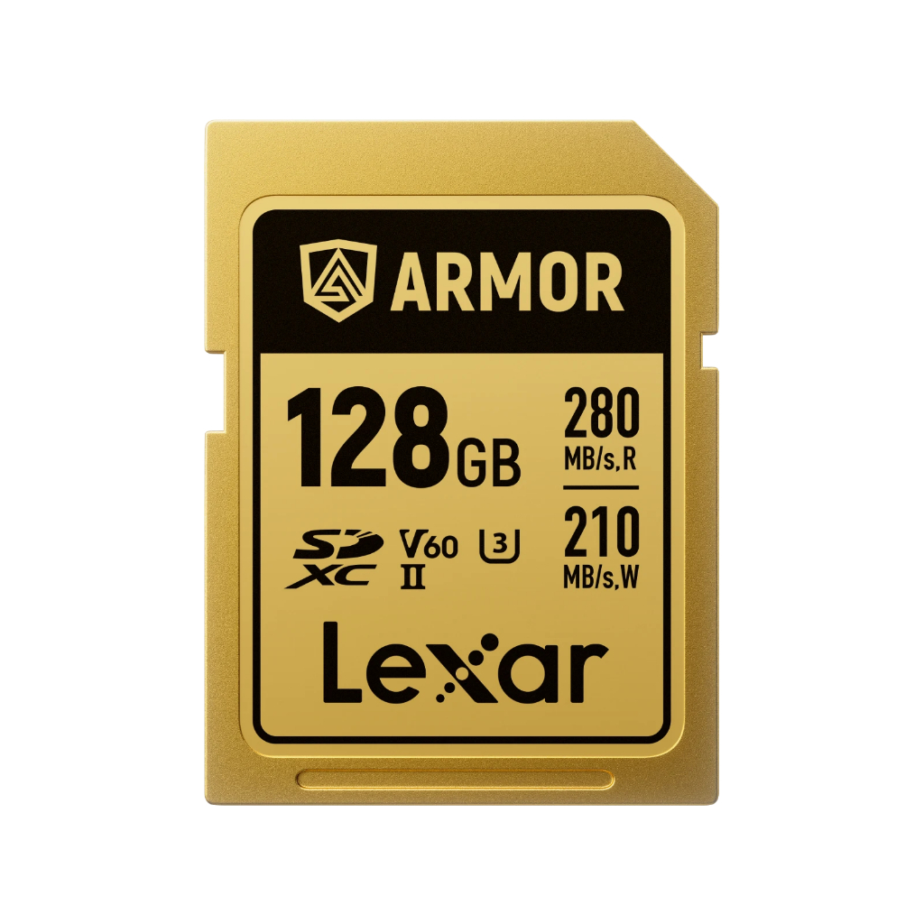 Thẻ nhớ Lexar ARMOR GOLD SDXC UHS-II thép không gỉ, chống nước, chống sốc, siêu bền | BigBuy360 - bigbuy360.vn
