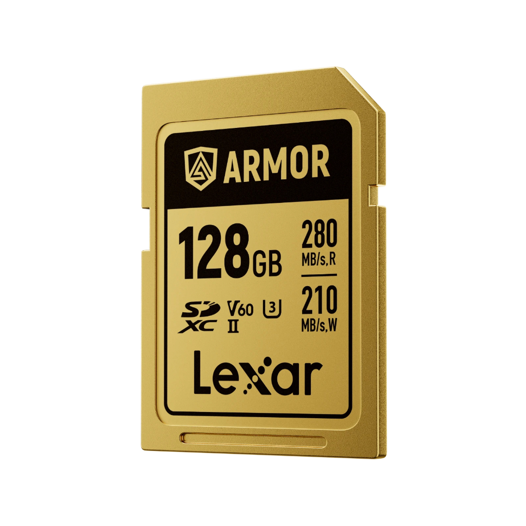 Thẻ nhớ Lexar ARMOR GOLD SDXC UHS-II thép không gỉ, chống nước, chống sốc, siêu bền | BigBuy360 - bigbuy360.vn