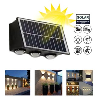 Đèn Hắt Tường Năng Lượng Mặt Trời , Đèn Led Gắn Tường Năng Lượng Mặt Trời Chống Nước IP67