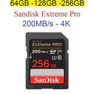  Thẻ nhớ SDXC SanDisk Extreme Pro U3 V30 64GB - 128GB- 256GB 200MB s hỗ trợ quay video 4K 