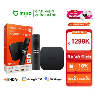 (bản quốc tế) New 2025 Tivi box Xiaomi Mibox S 3rd Gen / Gen 2 Google TV UHD 4K(3840×2160p) - Chính hãng