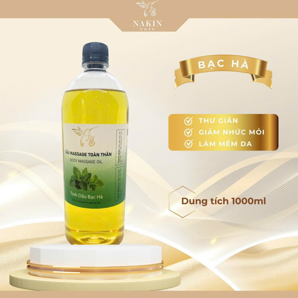 Dầu massage bạc hà 1L