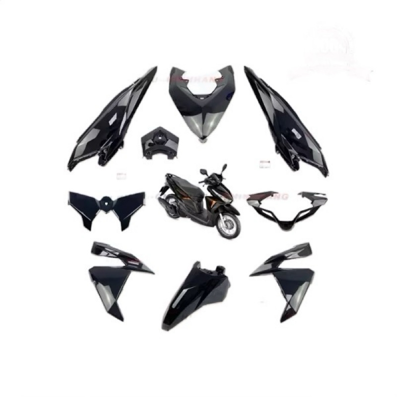 dàn áo vario click 2015 - 2017 màu đen bóng xé lẻ món