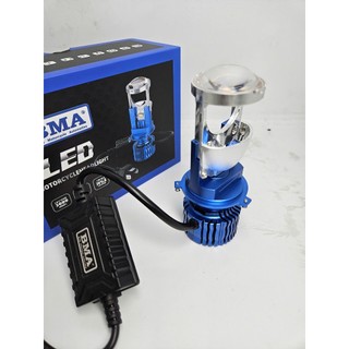 (CHUẨN CHÍNH HÃNG BMA)  ĐÈN PHA LED MINI T12 3 MÀU LẮP OTO, XE MÁY