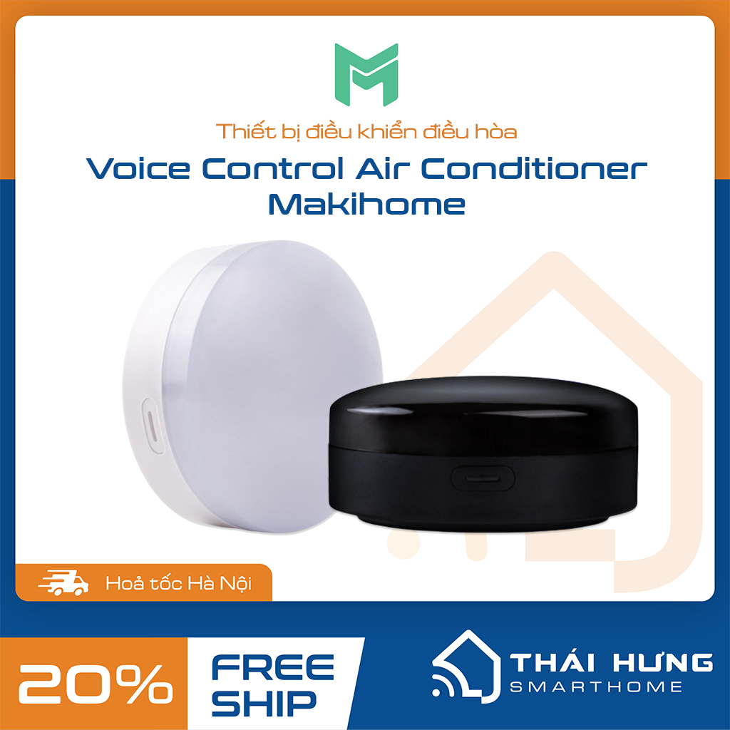 [Hỏa tốc HN] Bộ điều khiển điều hòa thông minh MakiHome có phản hồi trạng thái, tương thích Homekit,