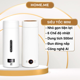 Bình đun nước siêu tốc mini du lịch 4 chế độ nhiệt, bình nước bệnh viện đa năng 330ml 500ml tự ngắt khi sôi