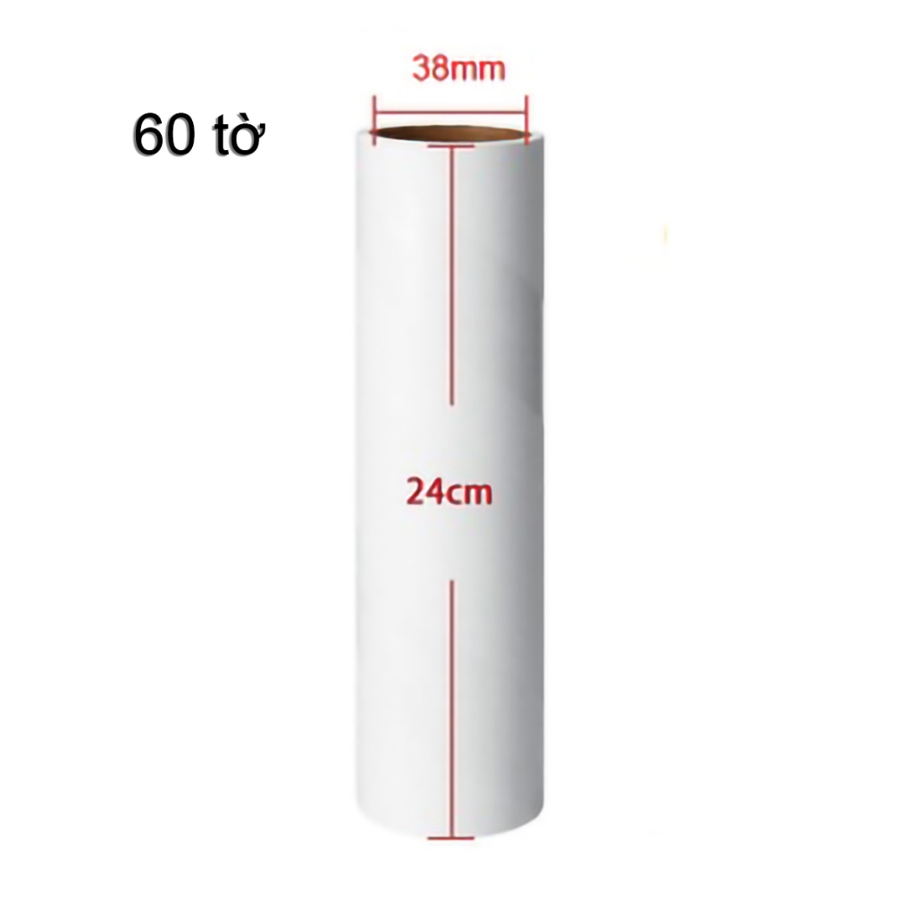 Lõi Cây Lăn Bụi Làm Sạch Quần Áo - Lăn Lăn Dự Phòng Thay Thế Cây Lăn Bụi 24cm