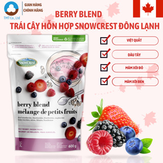 [Canada] Trái cây hỗn hợp Dâu Tây, Việt Quất, Mâm xôi đông lạnh Snowcrest