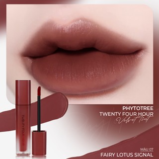 Son kem lì Phytotree đỏ hồng khô FAIRY LOTUS SIGNA  TWENTY FOUR HOUR VELVET TINT 07 .