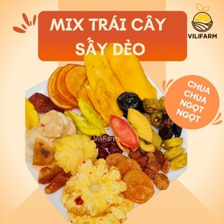 MIX ĐỦ MÓN TRÁI CÂY SẤY DẺO VILIFARM ít đường chua ngọt đủ vị
