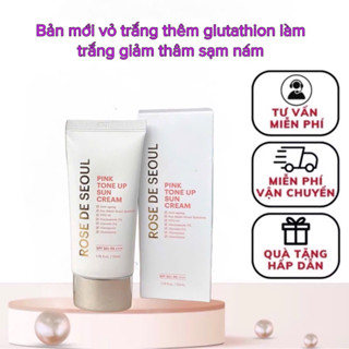 [Tặng 1 nạ] Kem chống nắng Rose De Seoul Pink tone Up Sun cream 50ml chống nắng phổ rộng SPF 50 PA++++ hạn dùng 2027