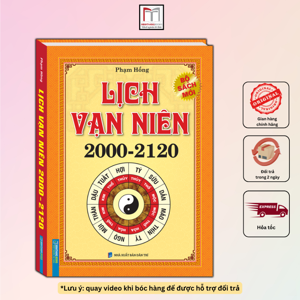 Sách - Bộ sách mới Lịch vạn niên 2000 - 2120 (bìa cứng)